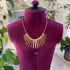 LUCKY BRAND wood and metal necklace
